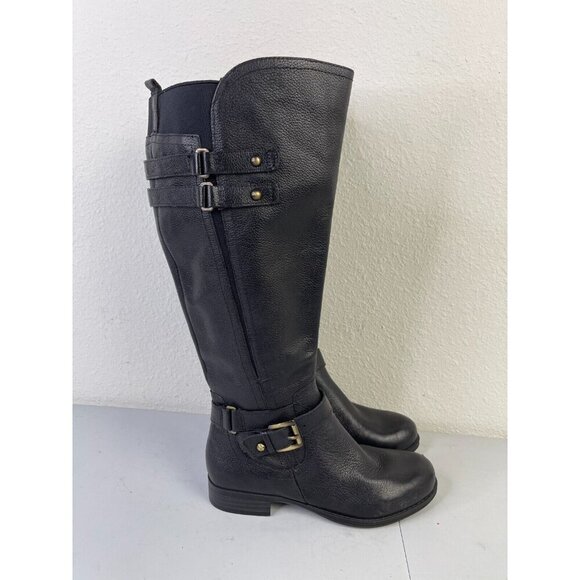 NATURALIZER Women's Jackie Wide Calf Boots Black Size 4 - Picture 4 of 10